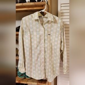 Vintage Ladies Printed Shirt By Ilio. Size Medium.